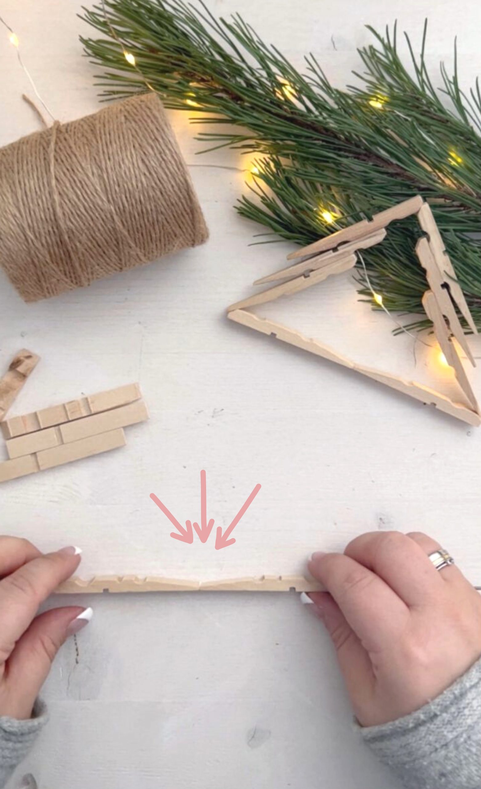 DIY Weihnachtssterne aus Holz-Wäscheklammern | Kati Make It!