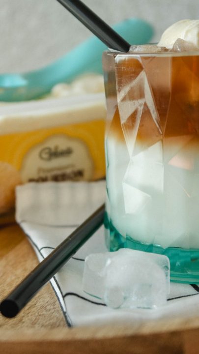 Eiskaffee im Superglas Eiskaffee im Superglas