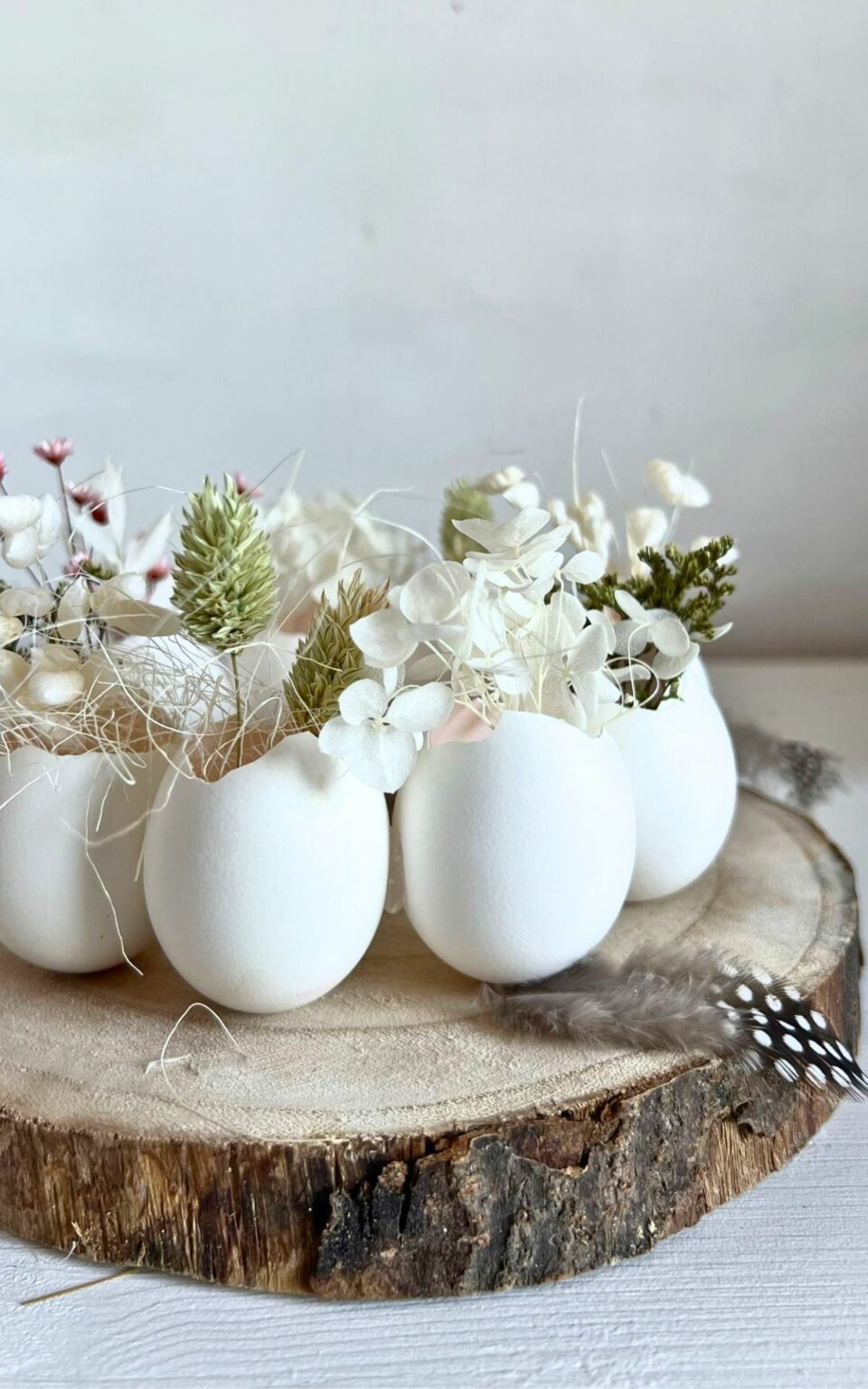 Osterdeko Basteln Diy Eierkranz Mit Trockenblumen Bekannt Aus Ard Buffet