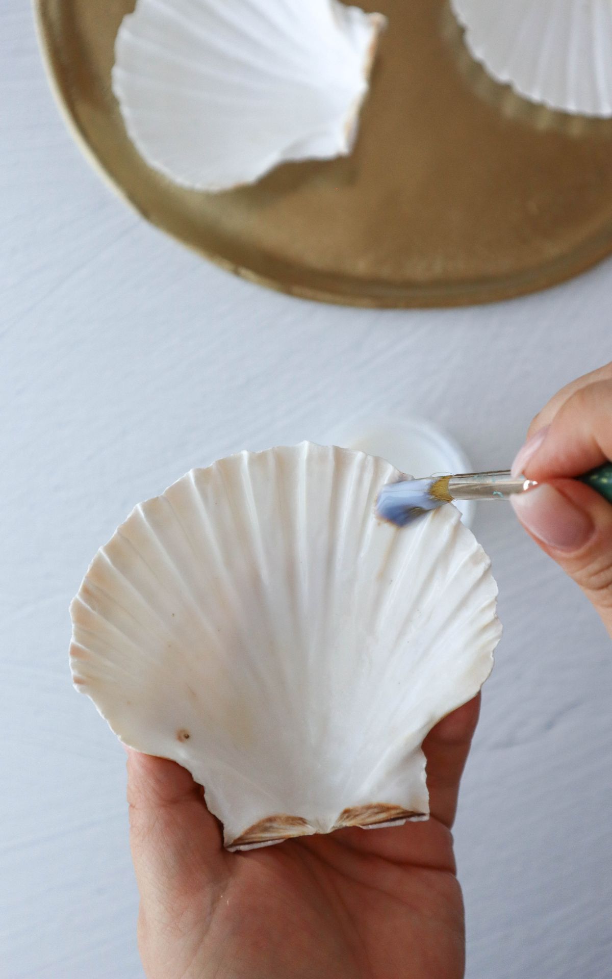 Basteln mit Muscheln macht genau so süchtig wie Muscheln sammeln! 🐚 Ich zeige dir, wie du zauberhaft maritime Sommerdeko aus gesammelten Muscheln basteln kannst: Maritime DIY Schmuckschale aus Muscheln mit Serviettentechnik