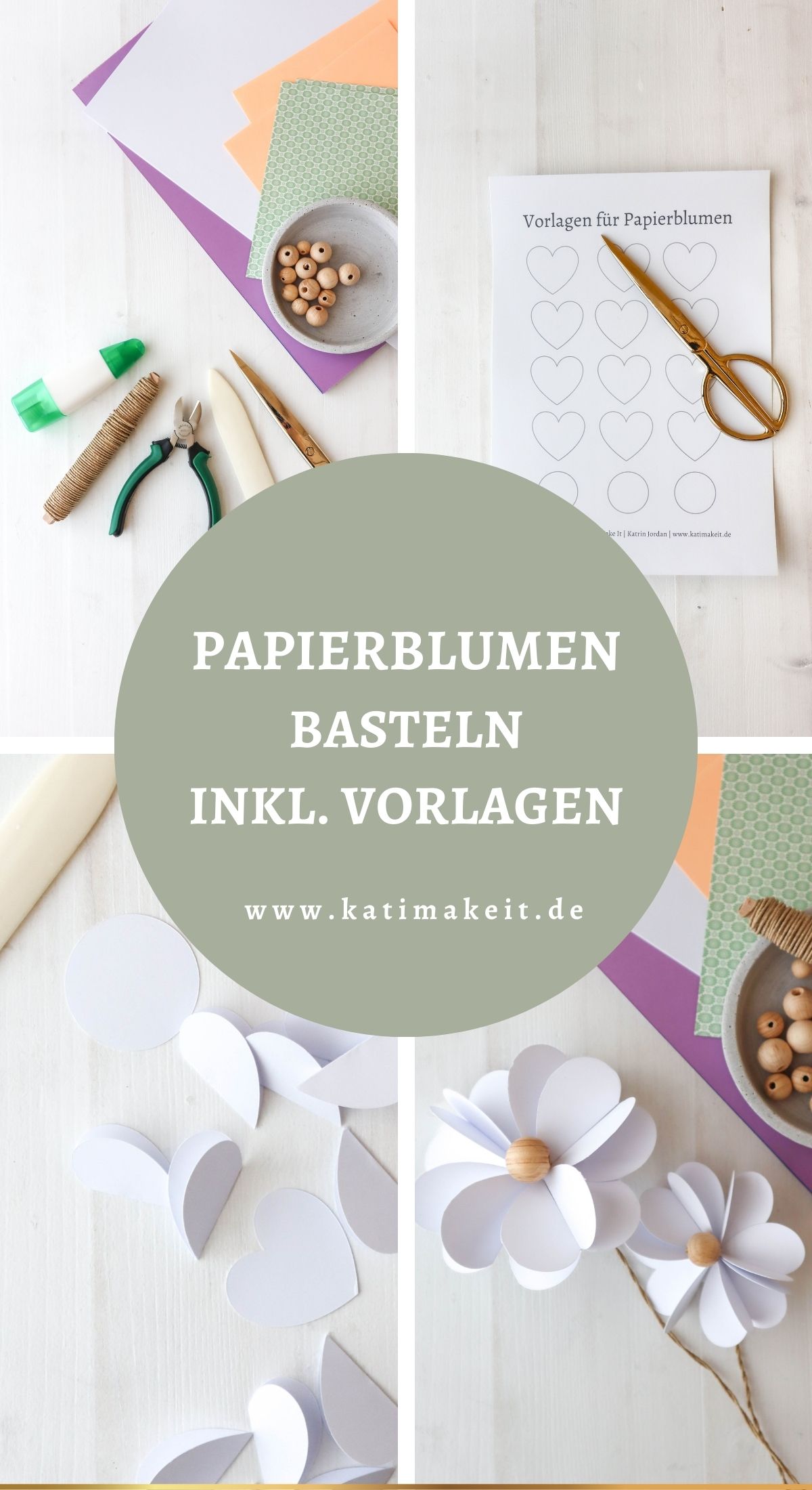 Papierblumen basteln leicht gemacht: Kreiere stilvolle DIY-Blumen aus Papier. Kreativ, vielseitig und perfekt als Geschenk oder Deko für dein Zuhause!